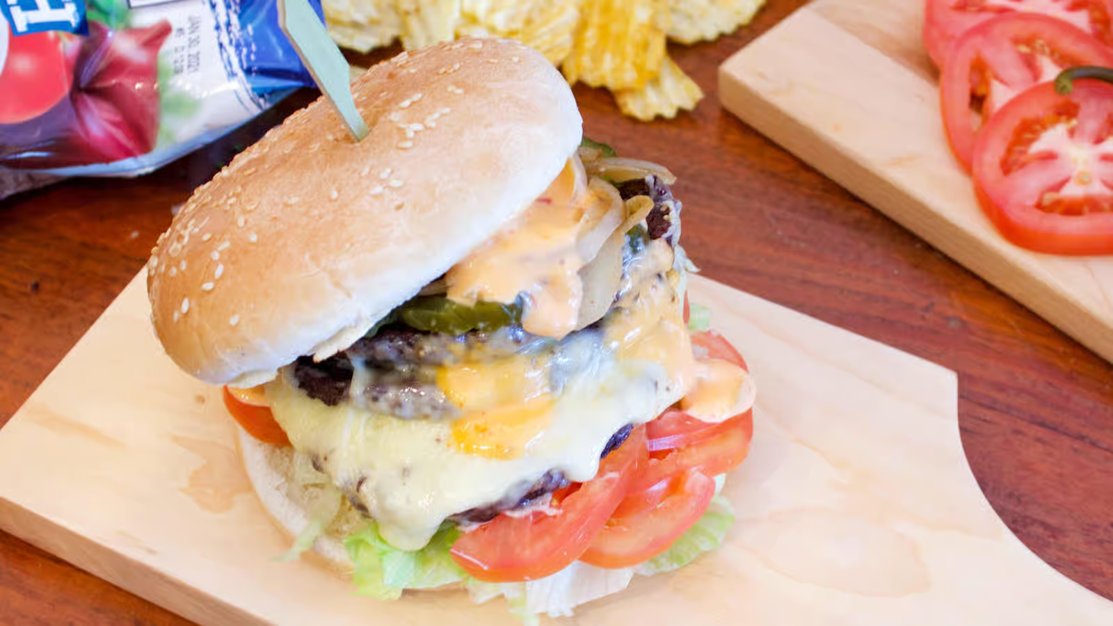 Jake's Monster Cheese Burger