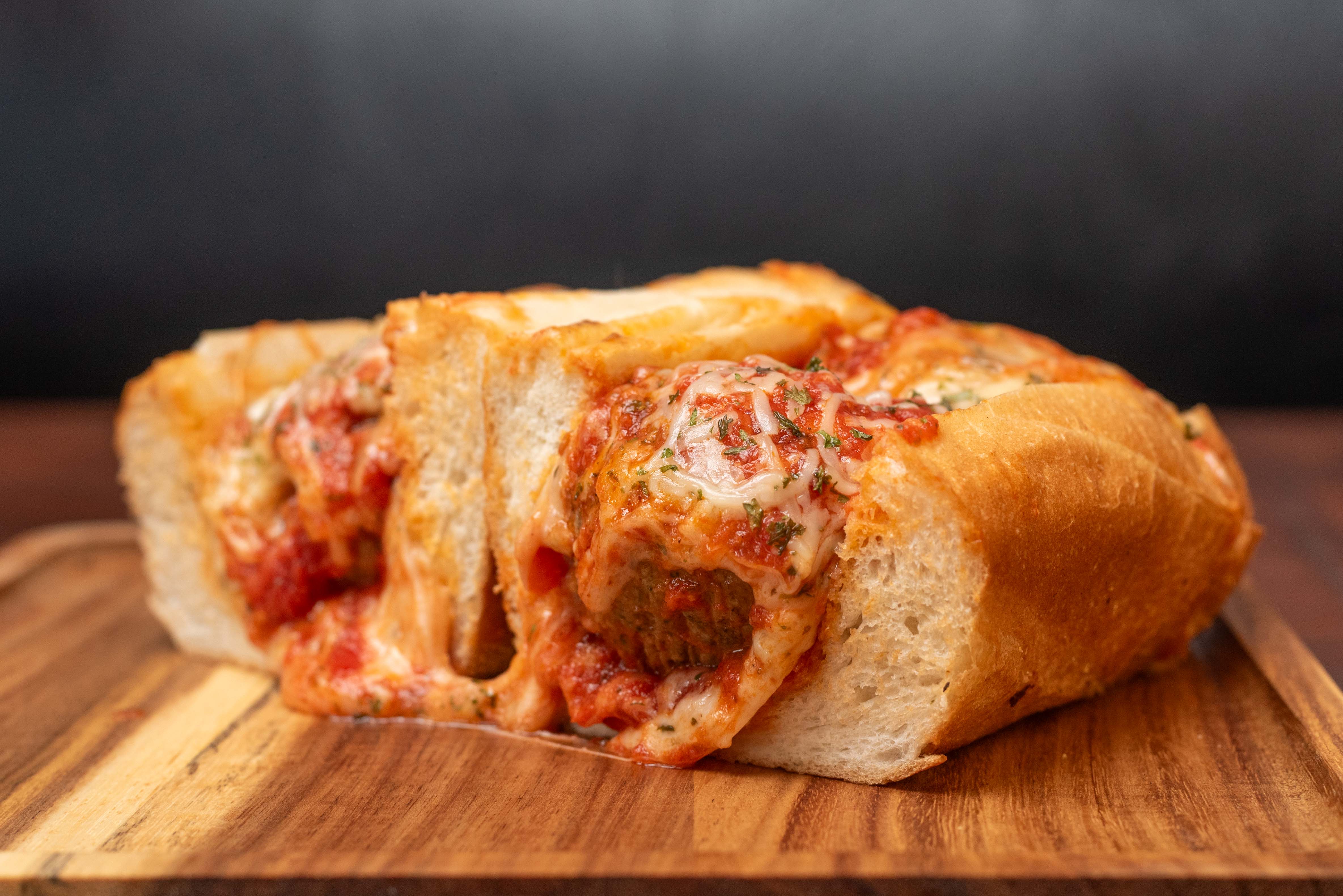 Meatball Parmigiana Sandwich