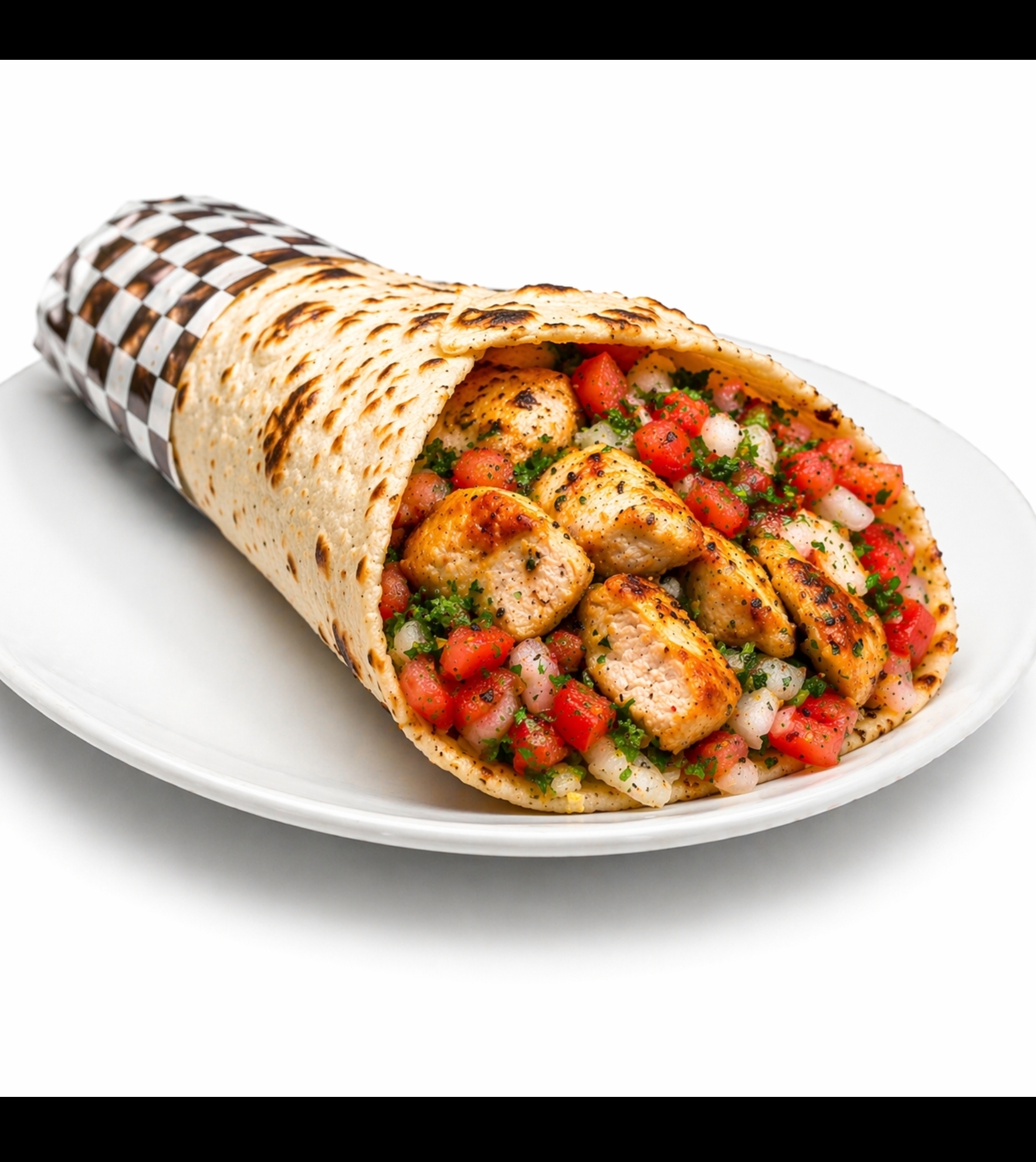 Wrap: Chicken Thigh ساندویچ جوجه ران