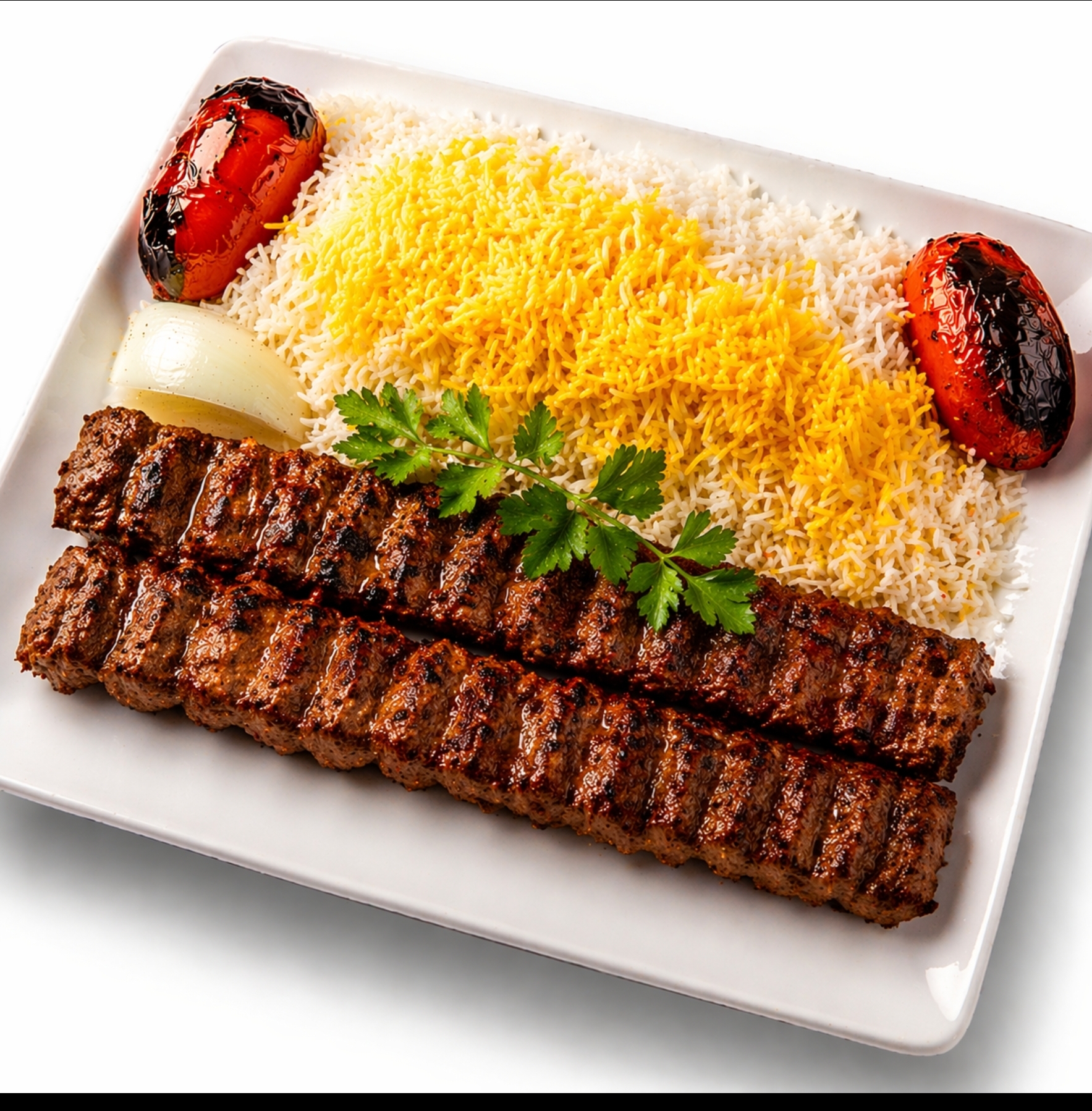 Chelo Kabob Koobideh چلوکباب کوبیده