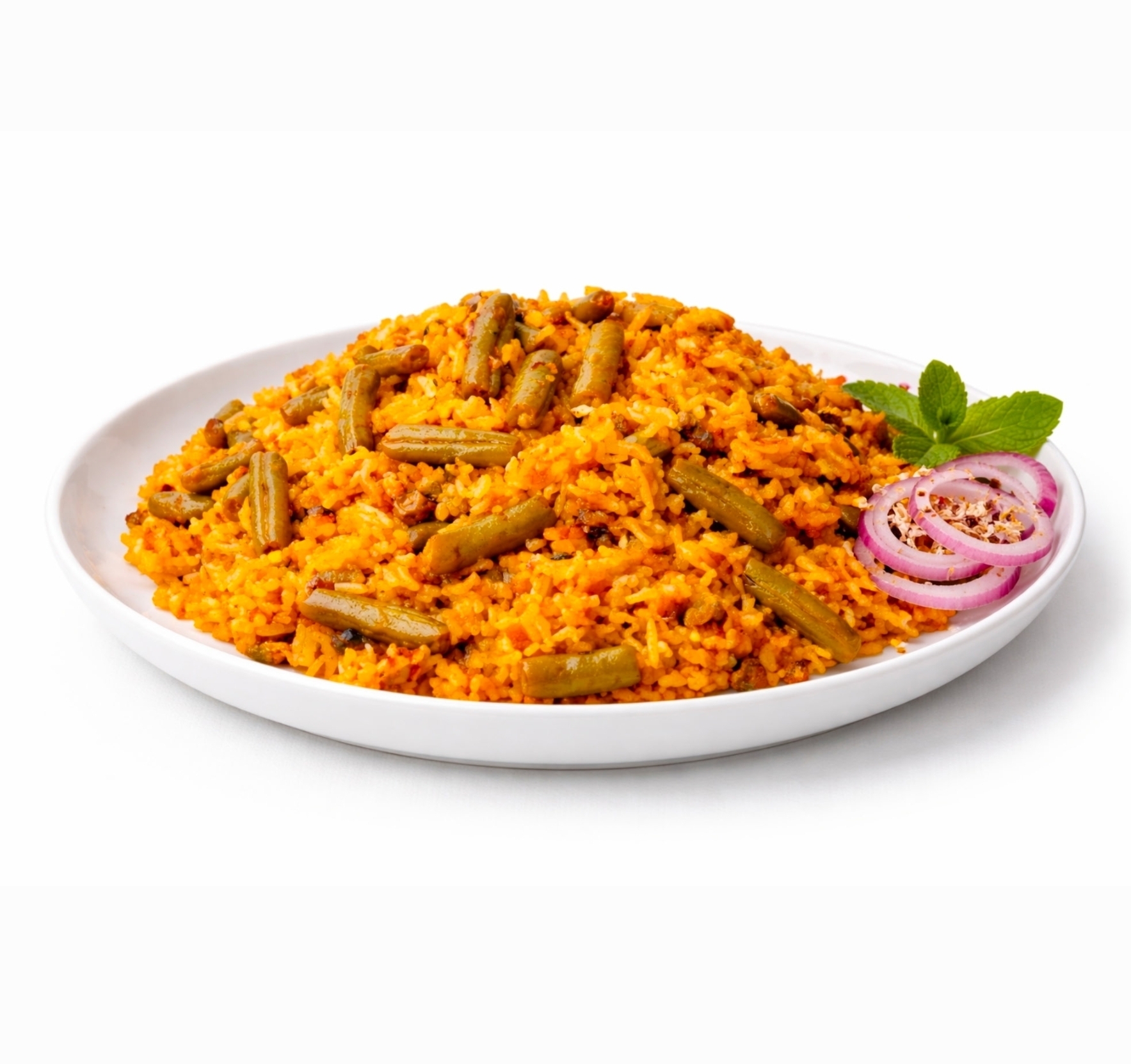 Loobiya Polo with ground beef لوبیا پلو