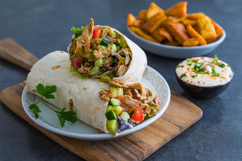Traditional Chicken Shawarma Wrap