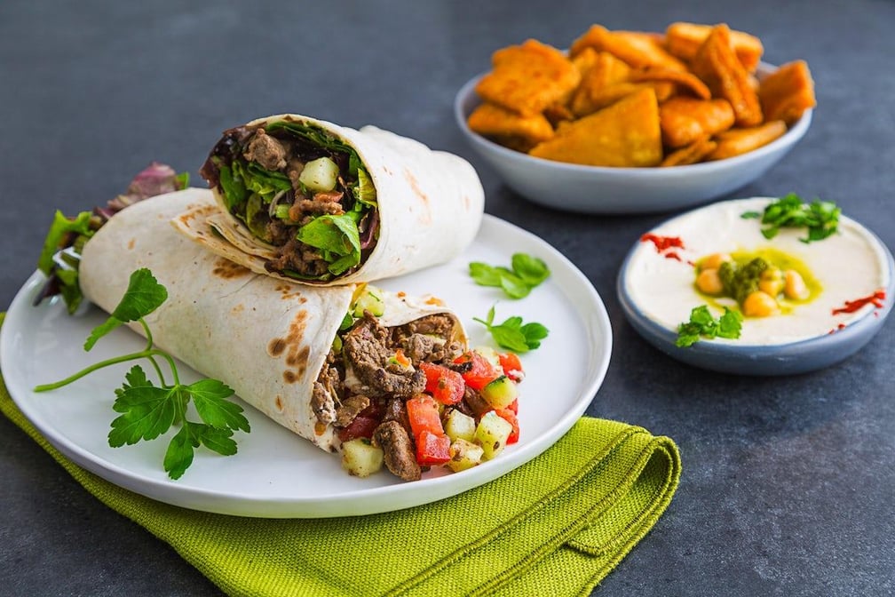 Traditional Steak Shawarma Wrap